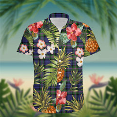 Baird Tartan Hawaiian Shirt Hibiscus, Coconut, Parrot, Pineapple - Tropical Garden Shirt