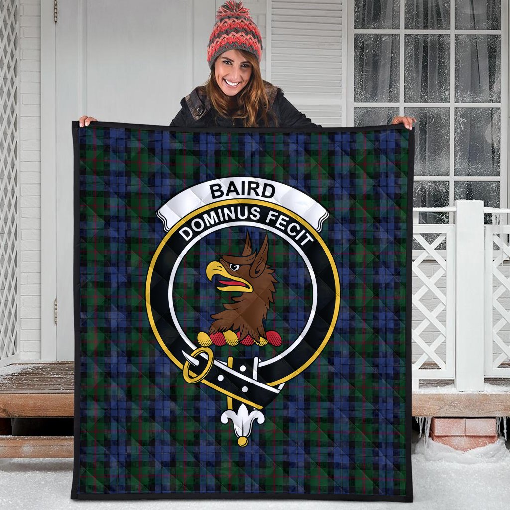 Baird Family Tartan Crest Quilt