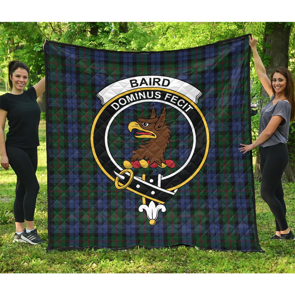 Baird Family Tartan Crest Quilt