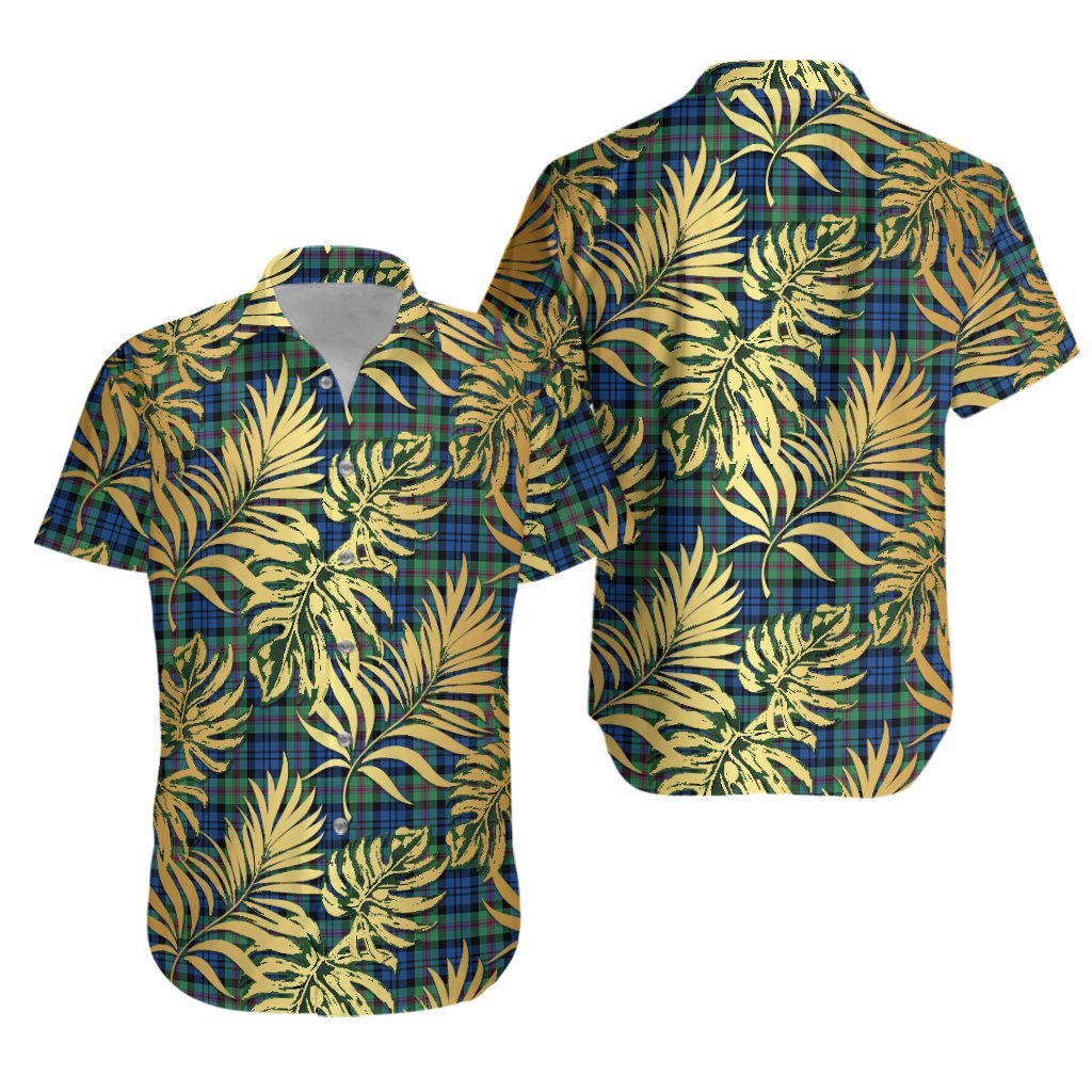 Baird Ancient Tartan Vintage Leaves Hawaiian Shirt