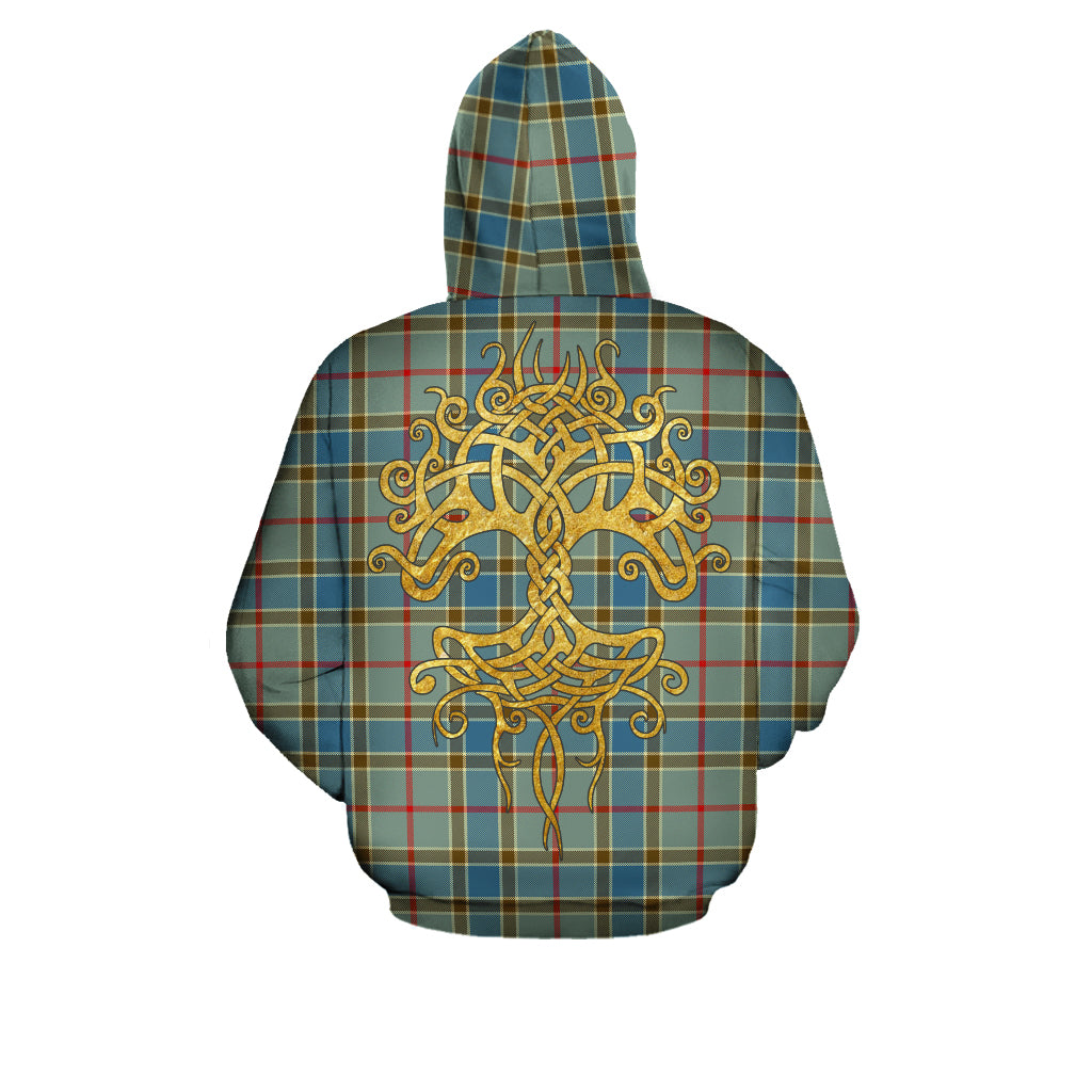 Balfour Blue Tartan Hoodie - Tree Of Life