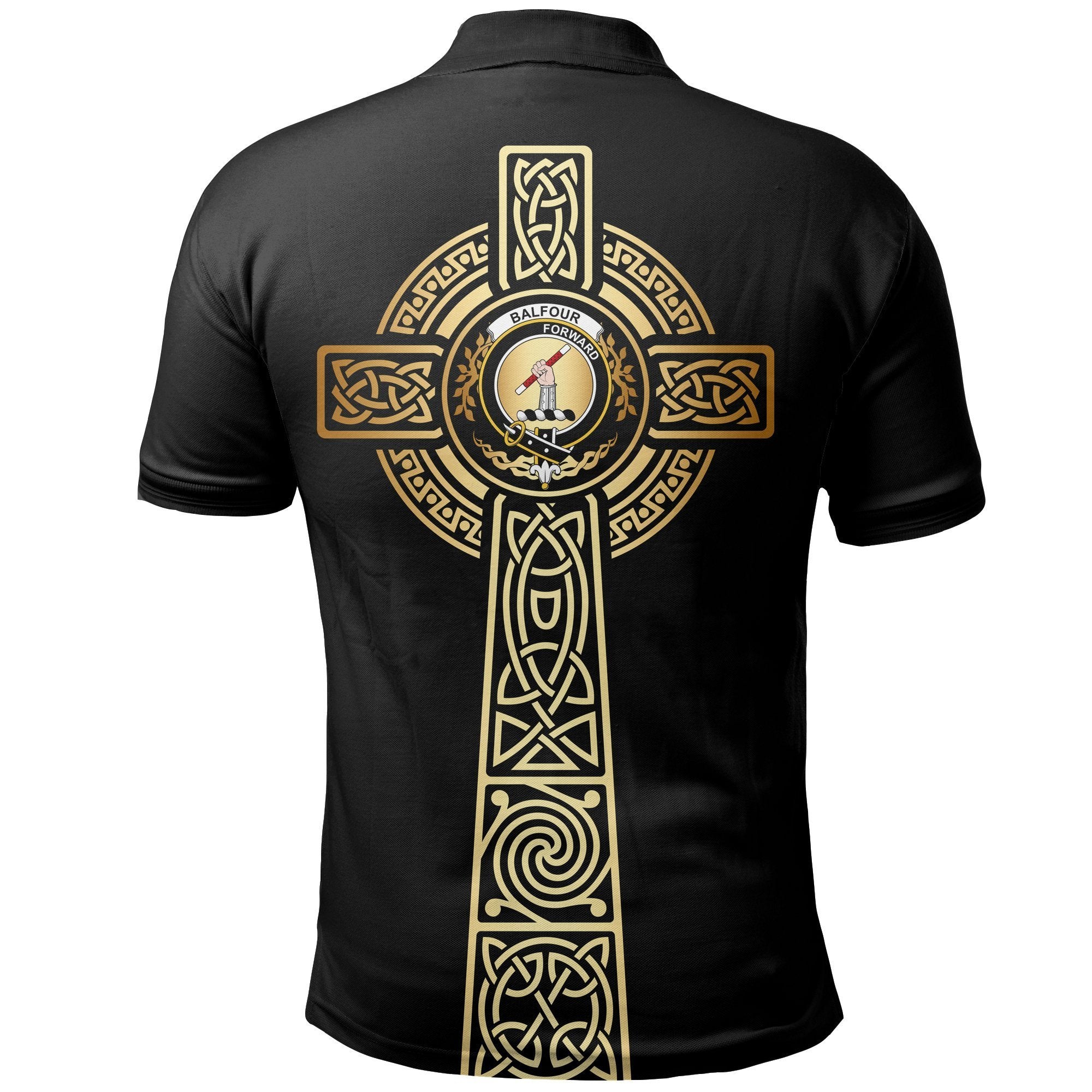 Balfour Clan Unisex Polo Shirt - Celtic Tree Of Life