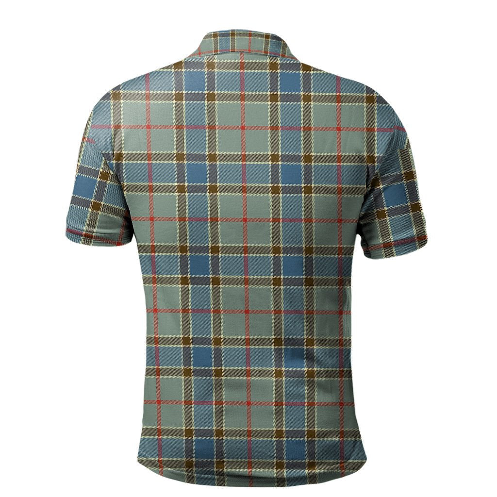 Balfour Blue Tartan Polo Shirt