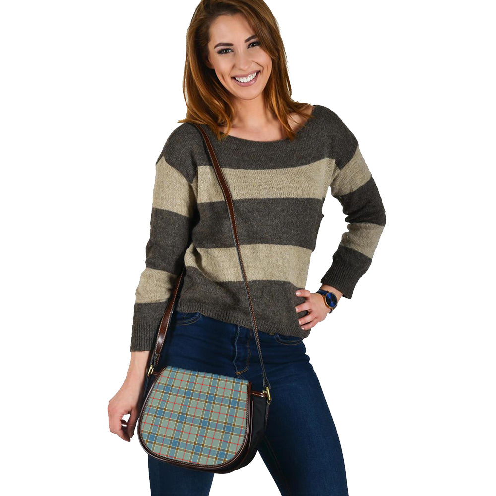 Balfour Blue Tartan Saddle Handbags