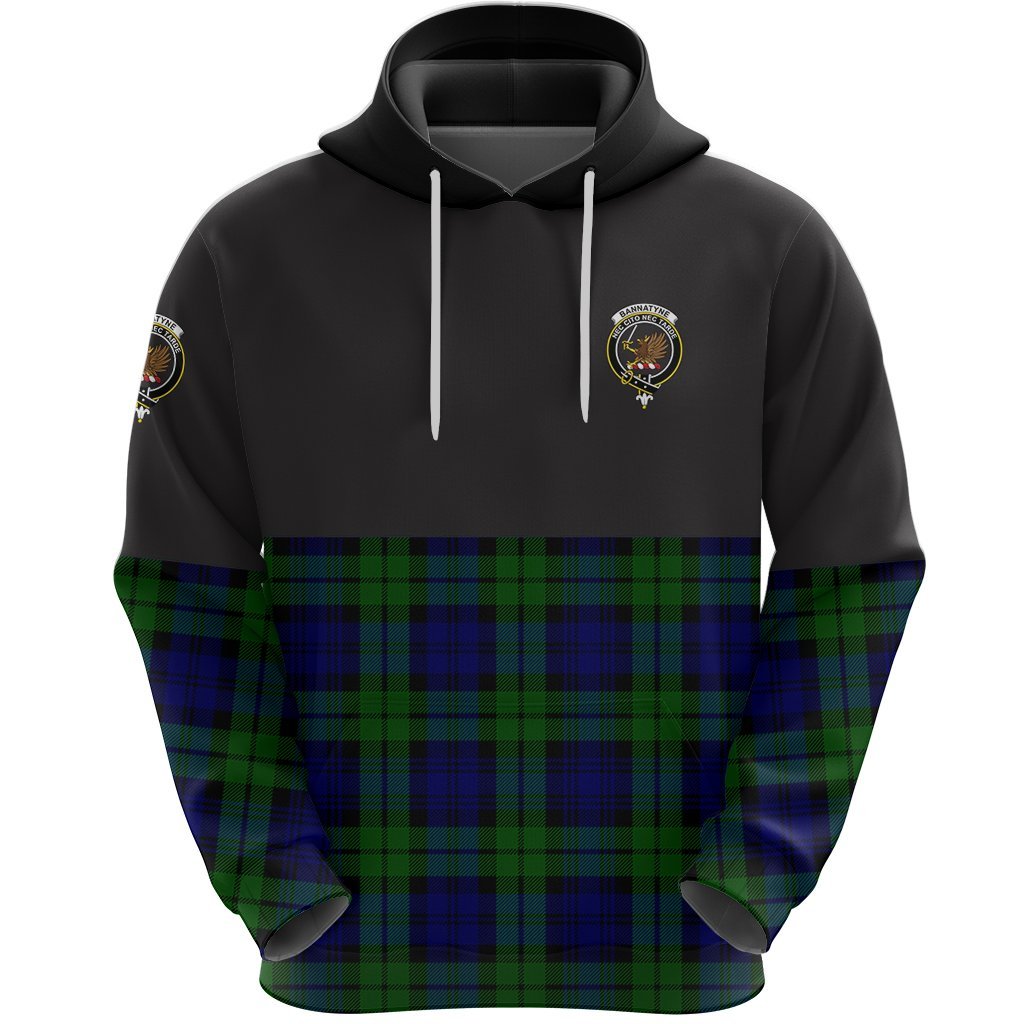 Bannatyne Clan Half Of Tartan Hoodie