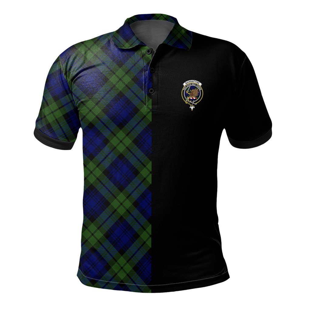 Bannatyne Tartan Polo Shirt Half of Me - Cross Style