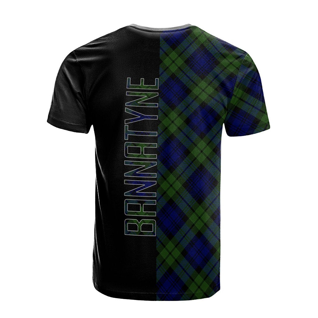 Bannatyne Tartan T-Shirt Half of Me - Cross Style