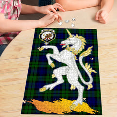 Bannatyne Tartan Crest Unicorn Scotland Jigsaw Puzzles