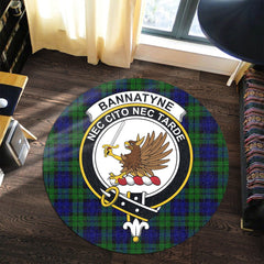 Bannatyne Tartan Crest Round Rug