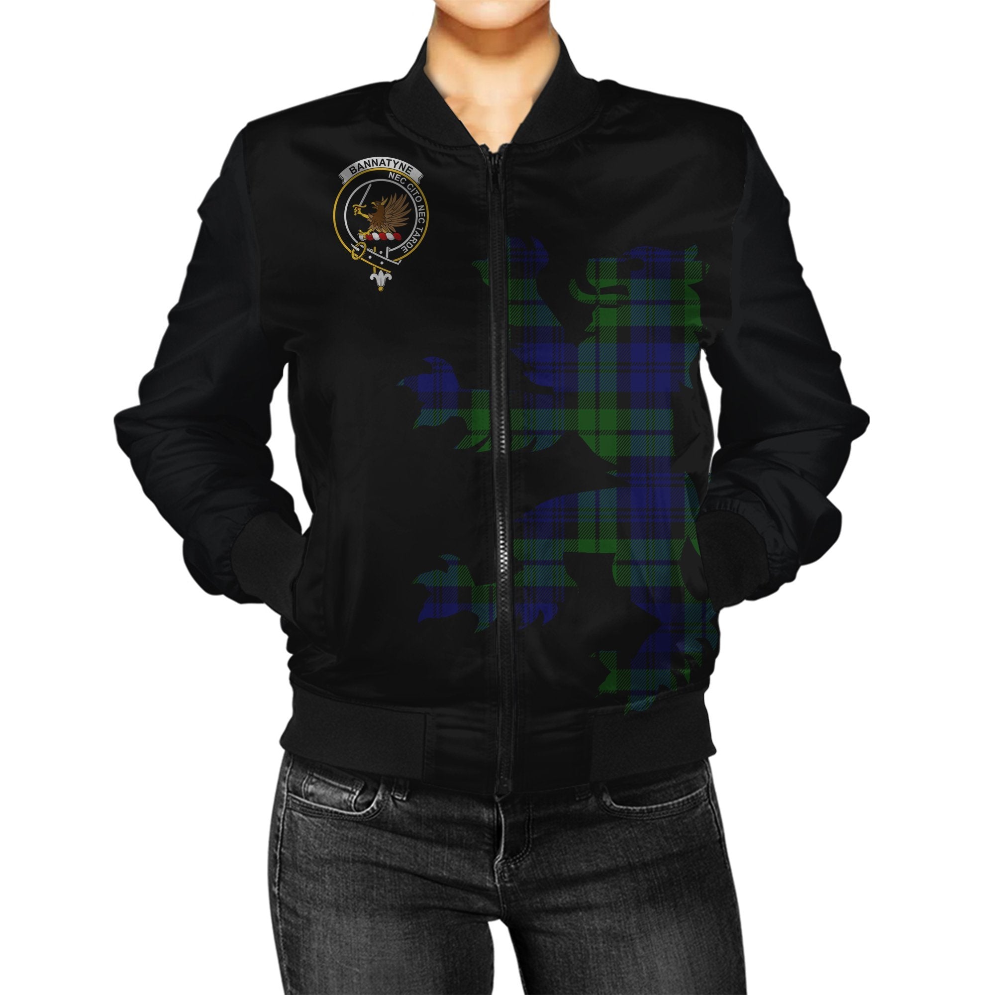 Bannatyne Tartan Bomber Jacket Lion & Thistle