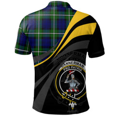 Bannerman Tartan Polo Shirt - Royal Coat Of Arms Style