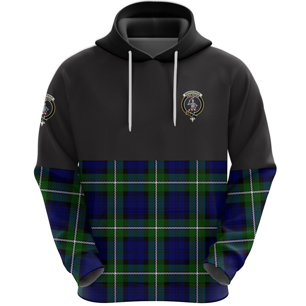 Bannerman Clan Half Of Tartan Hoodie