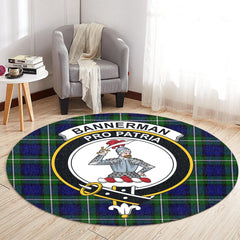 Bannerman Tartan Crest Round Rug