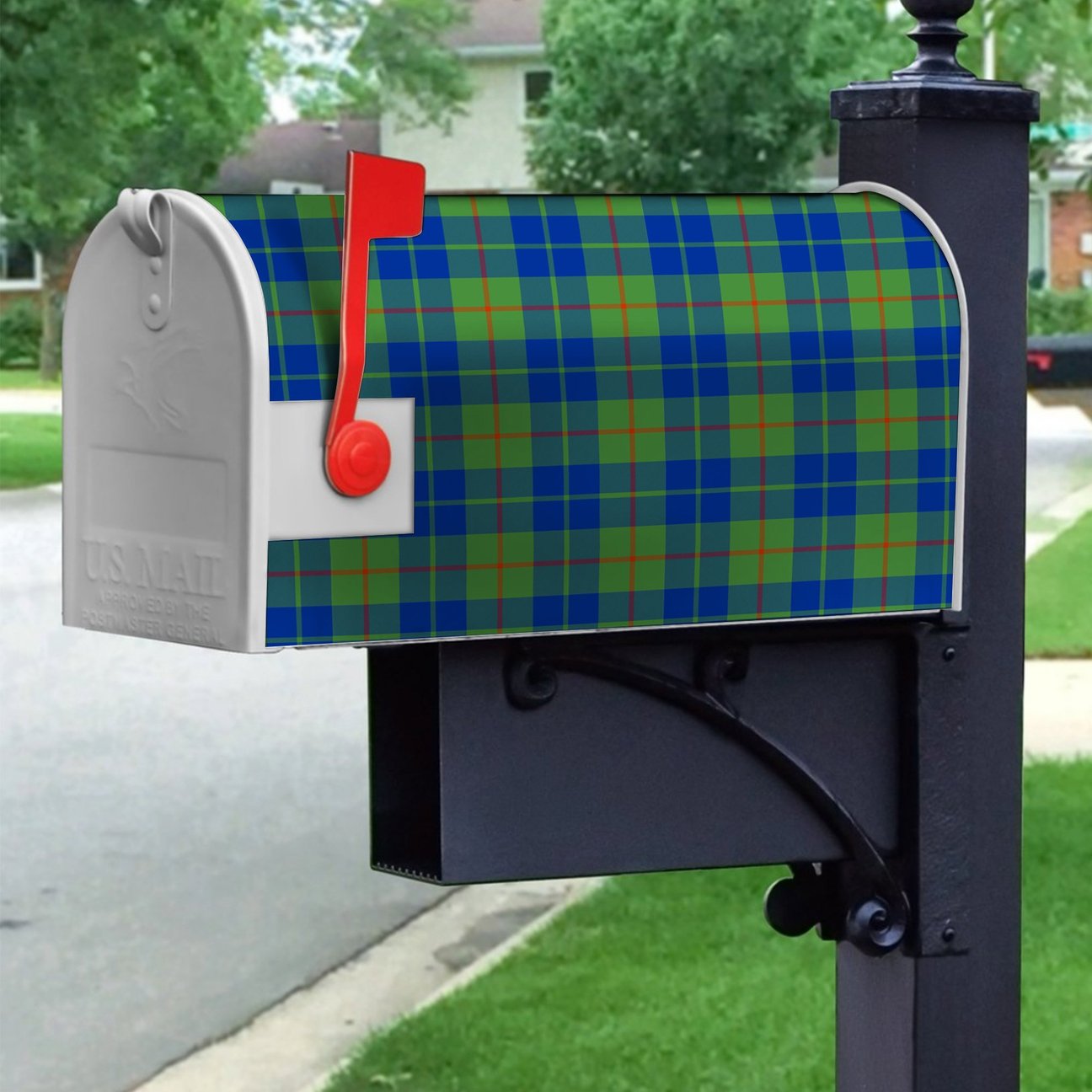 Barclay Hunting Ancient Tartan Crest Mailbox