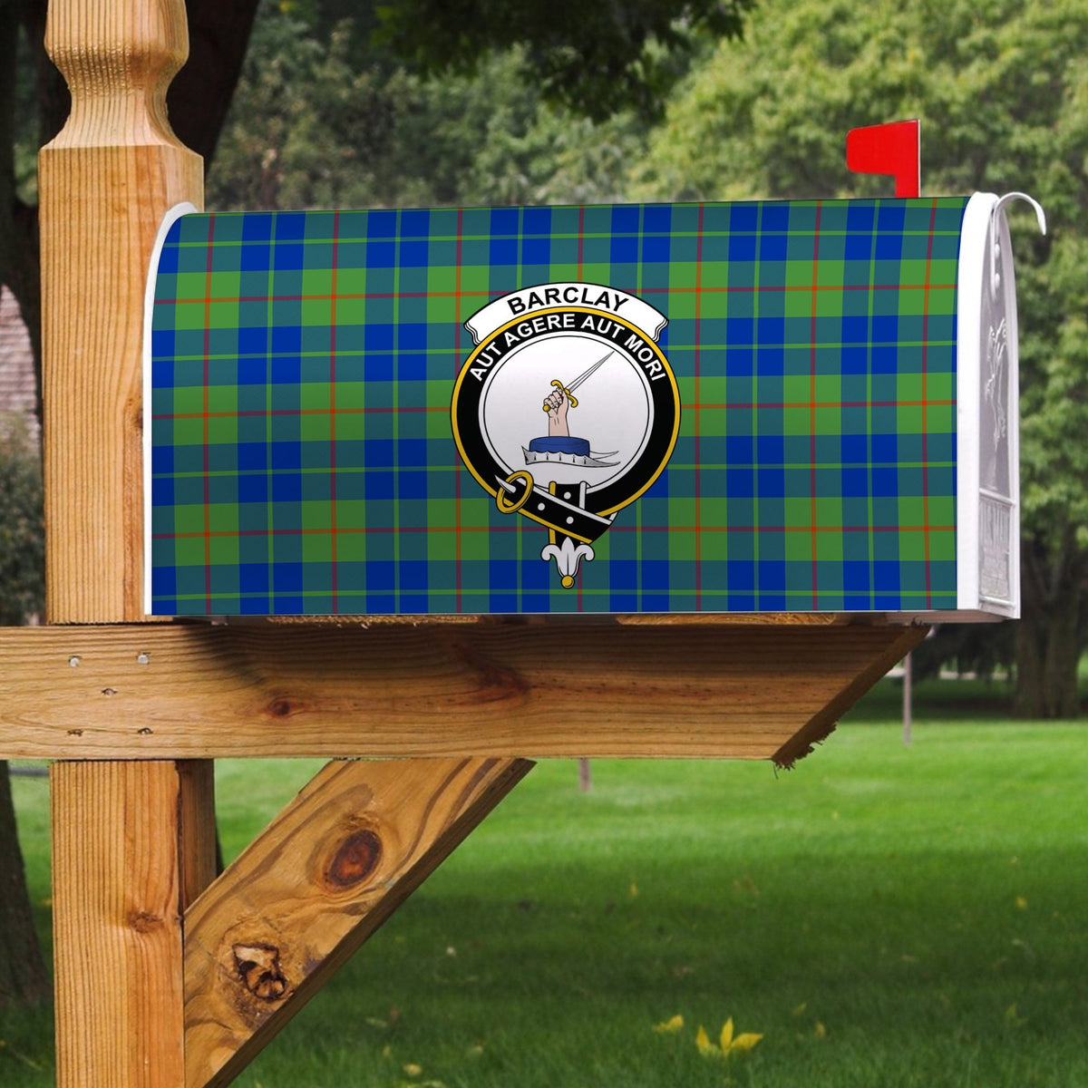 Barclay Hunting Ancient Tartan Crest Mailbox