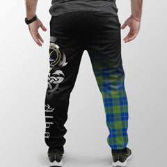 Barclay Hunting Ancient Tartan Crest Jogger Sweatpants - Alba Celtic Style