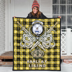 Barclay Dress Modern Tartan Crest Legend Gold Royal Premium Quilt