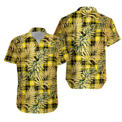 Barclay Dress Modern Tartan Vintage Leaves Hawaiian Shirt