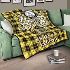 Barclay Dress Modern Tartan Crest Legend Gold Royal Premium Quilt