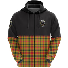 Baxter Clan Half Of Tartan Zipper Hoodie