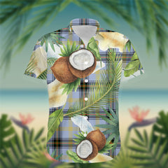 Bell Tartan Hawaiian Shirt Hibiscus, Coconut, Parrot, Pineapple - Tropical Garden Shirt