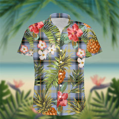 Bell Tartan Hawaiian Shirt Hibiscus, Coconut, Parrot, Pineapple - Tropical Garden Shirt