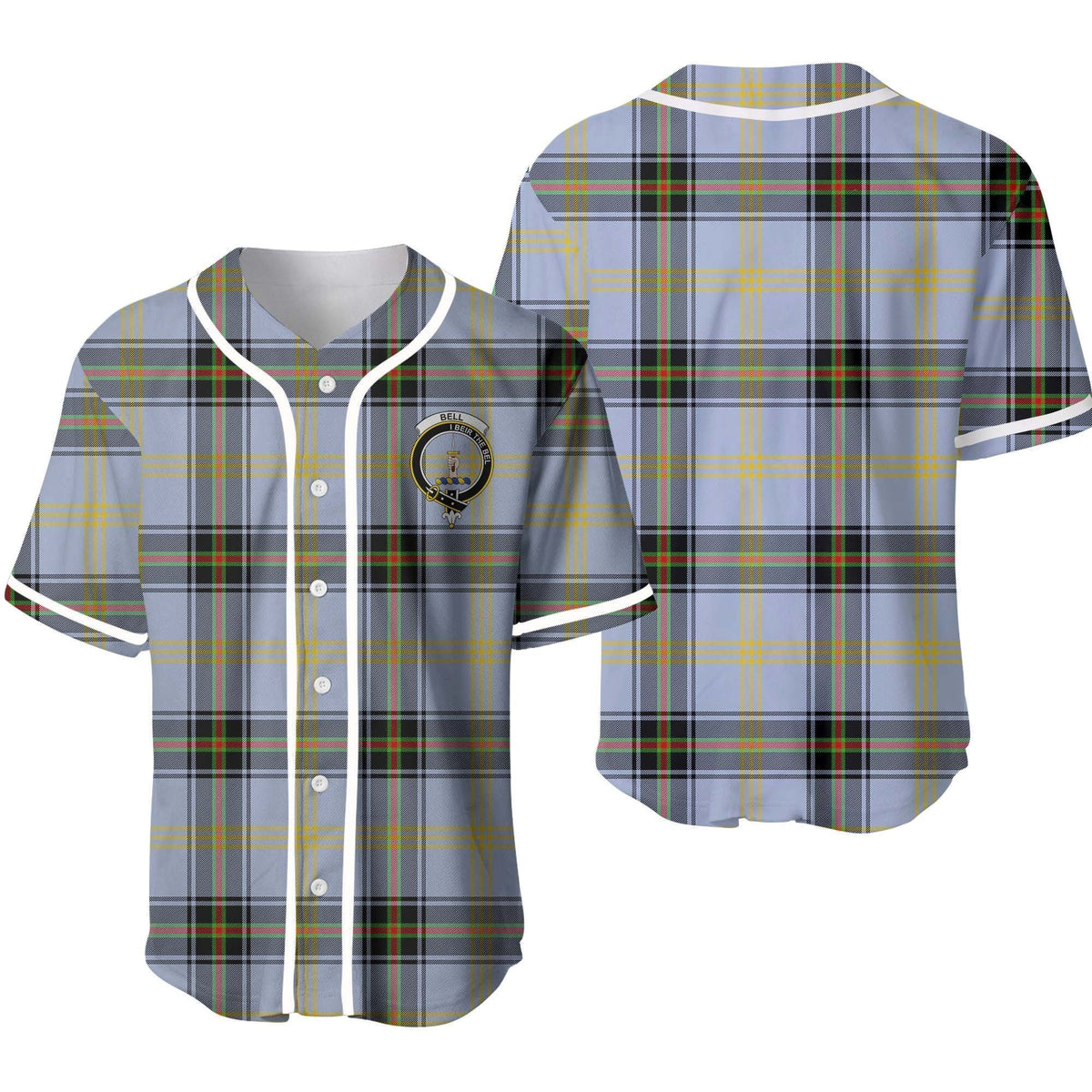 Bell Tartan Unisex Baseball Jersey