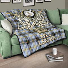 Bell of the Borders Tartan Crest Legend Gold Royal Premium Quilt