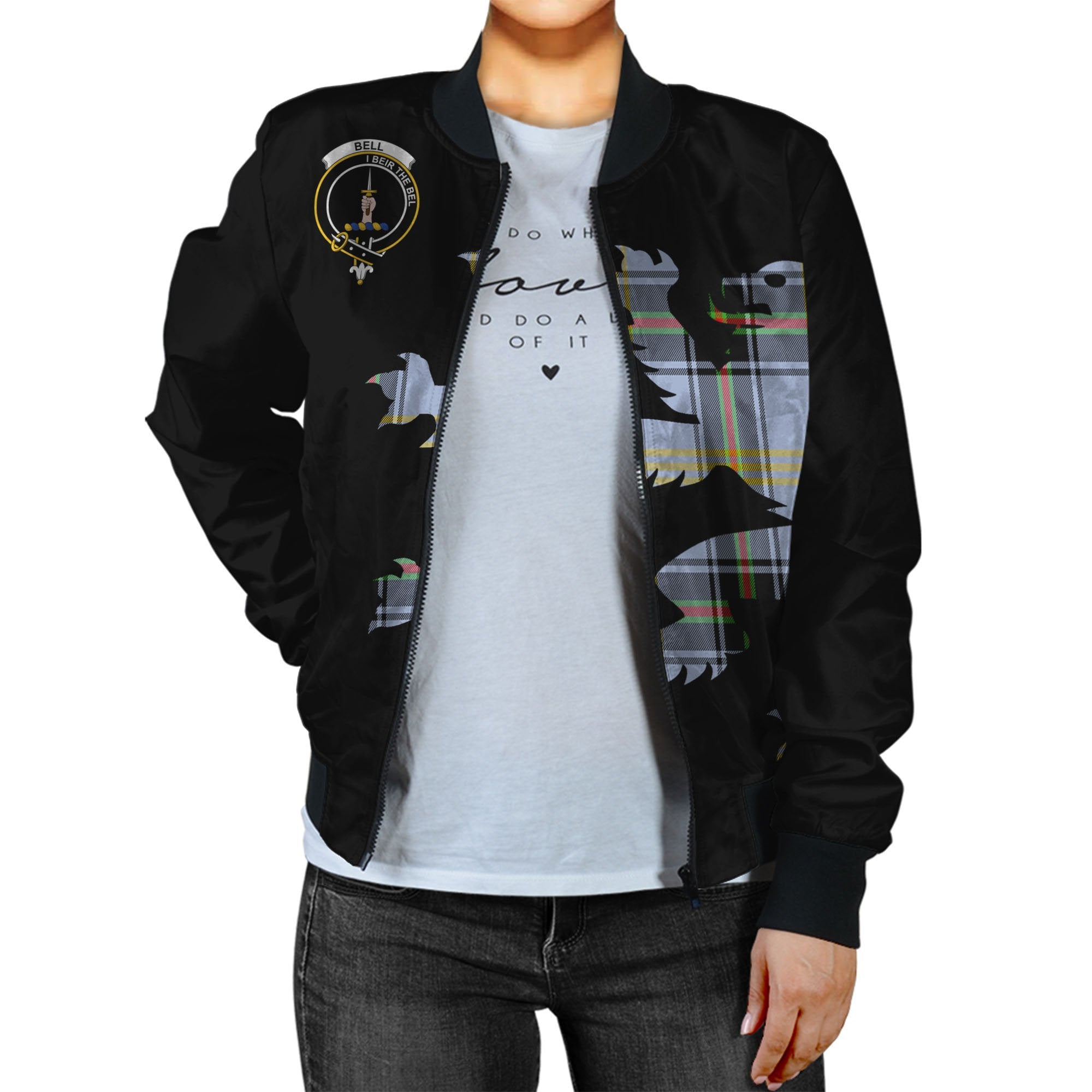 Bell Tartan Bomber Jacket Lion & Thistle