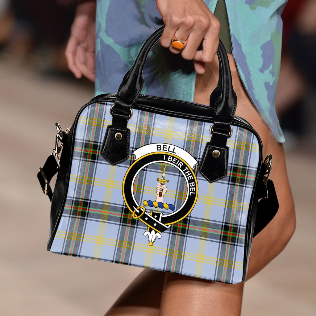 Bell of the Borders Tartan Crest Shoulder Handbags