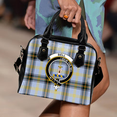 Bell of the Borders Tartan Crest Shoulder Handbags