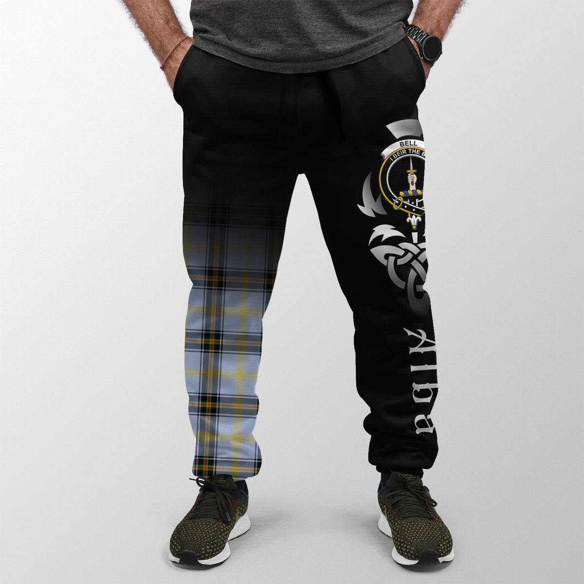 Bell Of The Borders Tartan Crest Jogger Sweatpants - Alba Celtic Style