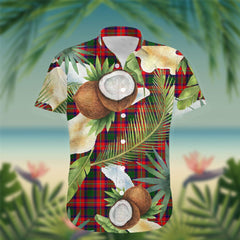 Belshes Tartan Hawaiian Shirt Hibiscus, Coconut, Parrot, Pineapple - Tropical Garden Shirt