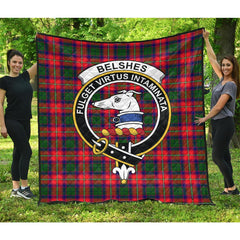 Belshes Tartan Crest Quilt