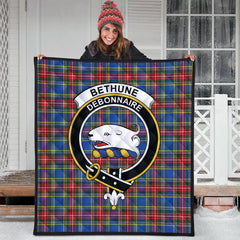 Bethune Tartan Crest Quilt