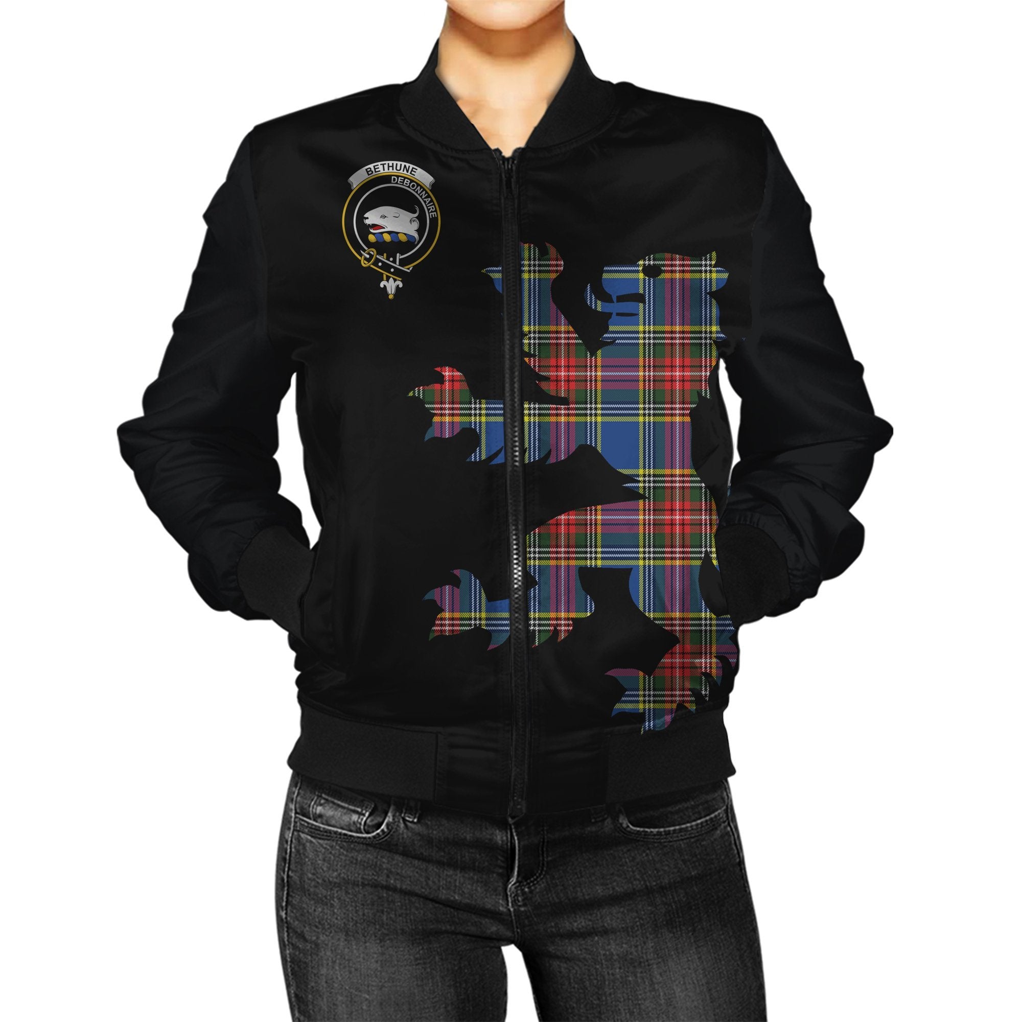 Bethune Tartan Bomber Jacket Lion & Thistle