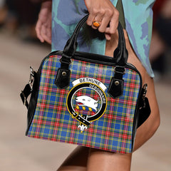 Bethune Family Tartan Crest Shoulder Handbags