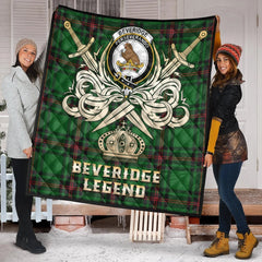 Beveridge Tartan Crest Legend Gold Royal Premium Quilt