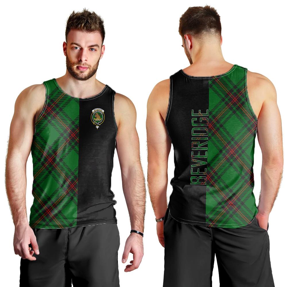 Beveridge Tartan Crest Men's Tank Top - Cross Style