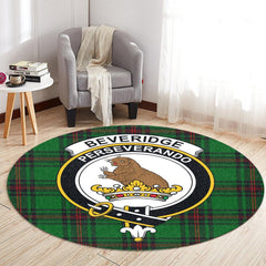 Beveridge Tartan Crest Round Rug