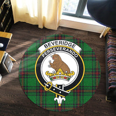 Beveridge Tartan Crest Round Rug