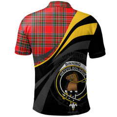 Binning Tartan Polo Shirt - Royal Coat Of Arms Style