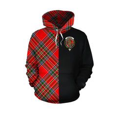 Binning Tartan Hoodie Half of Me - Cross Style