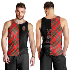 Binning Tartan Crest Men's Tank Top - Cross Style