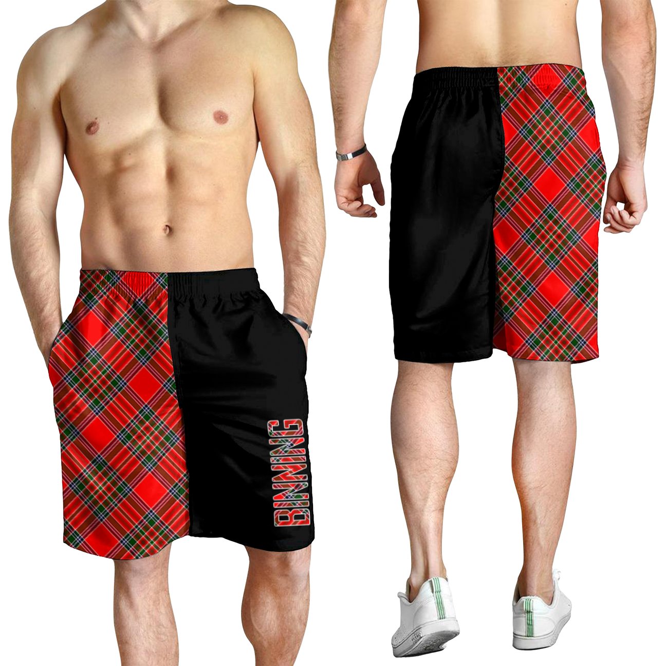 Binning Tartan Crest Men's Short - Cross Style