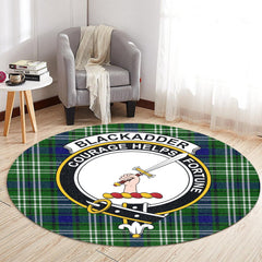 Blackadder Tartan Crest Round Rug