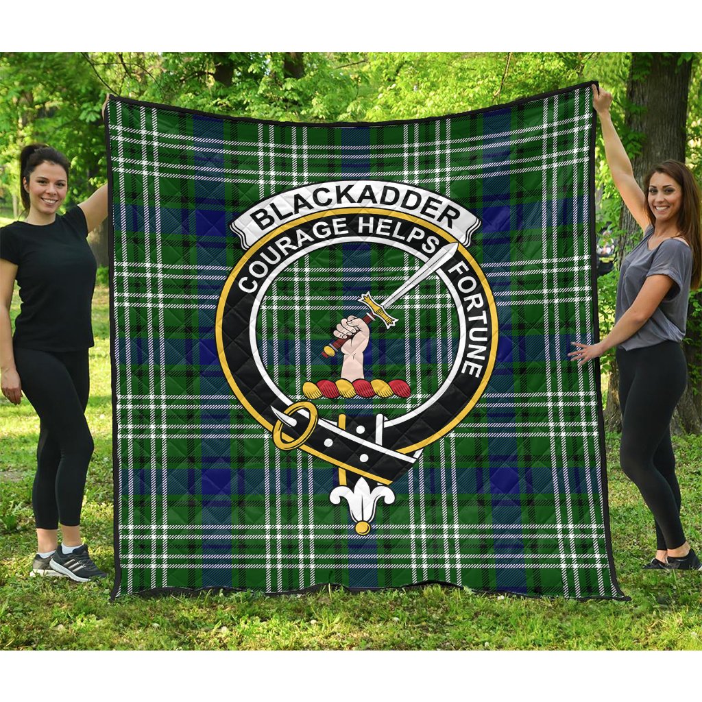 Blackadder Tartan Crest Quilt