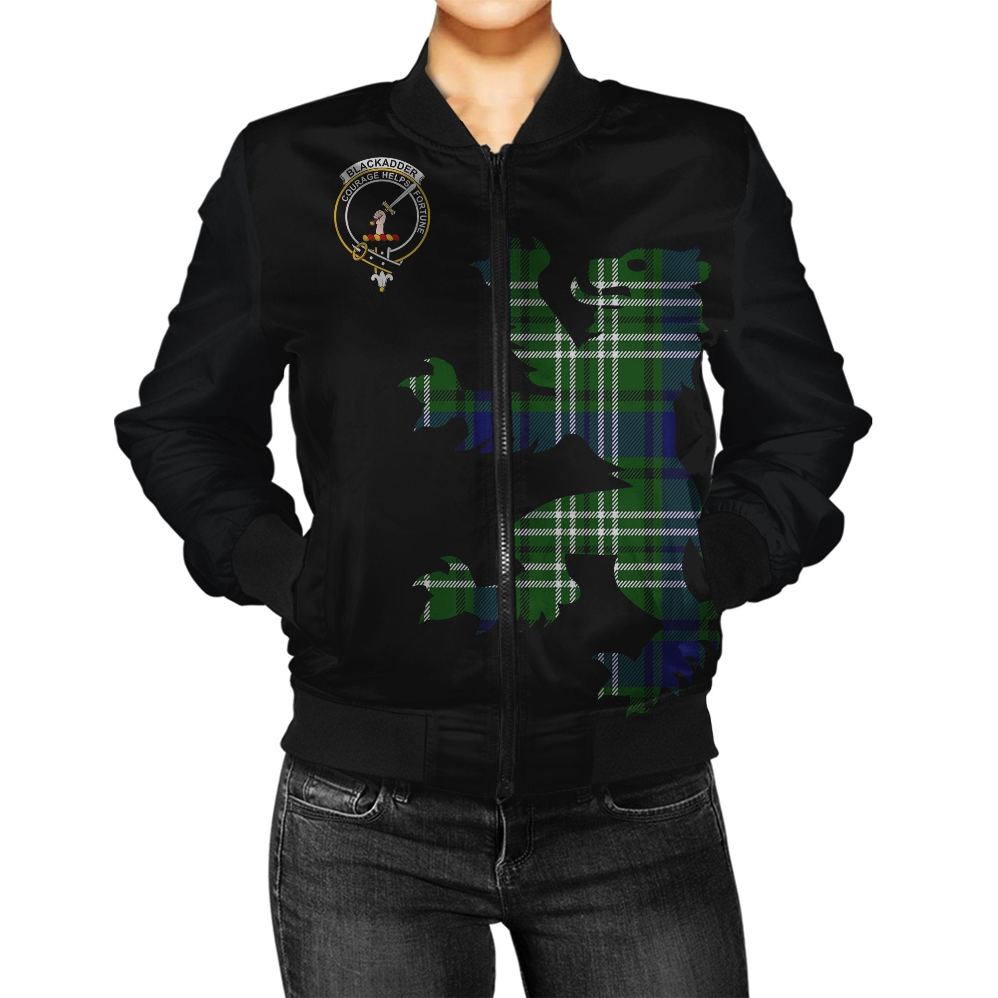 Blackadder Tartan Bomber Jacket Lion & Thistle