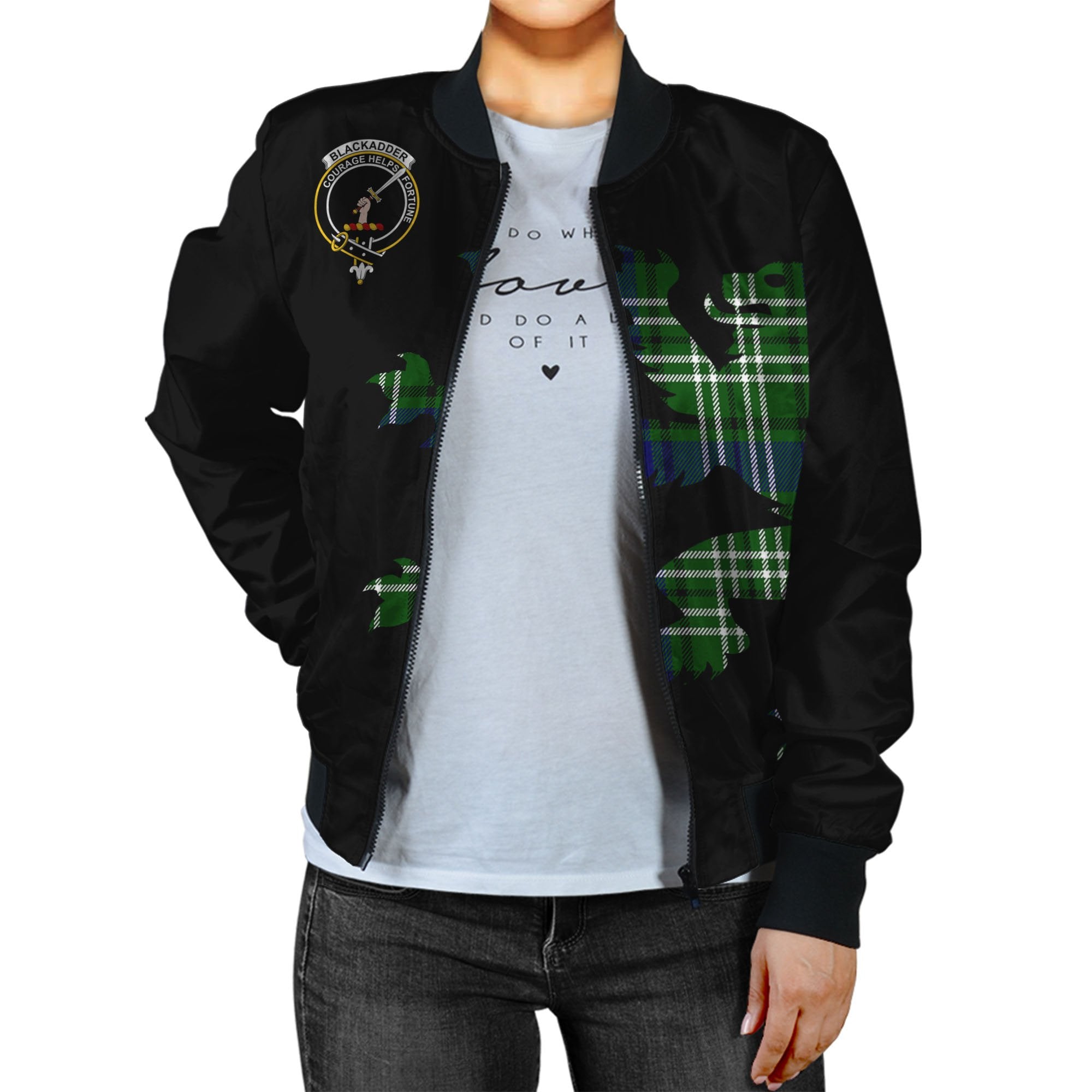 Blackadder Tartan Bomber Jacket Lion & Thistle