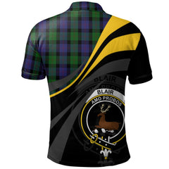 Blair Tartan Polo Shirt - Royal Coat Of Arms Style